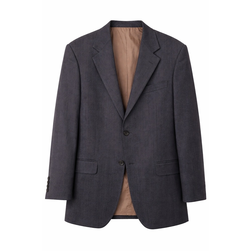 Hugo Boss 42R Dark Gray 95%‎ Wool Tailored Sports Coat Blazer Classic